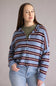 Things Between Piper Varsity Stripe Shirt for Women in Blue