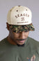 Seager Branded Camo Snapback Hat for Men in Cream