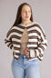 Things Between Piper Varsity Stripe Shirt for Women in Ivory