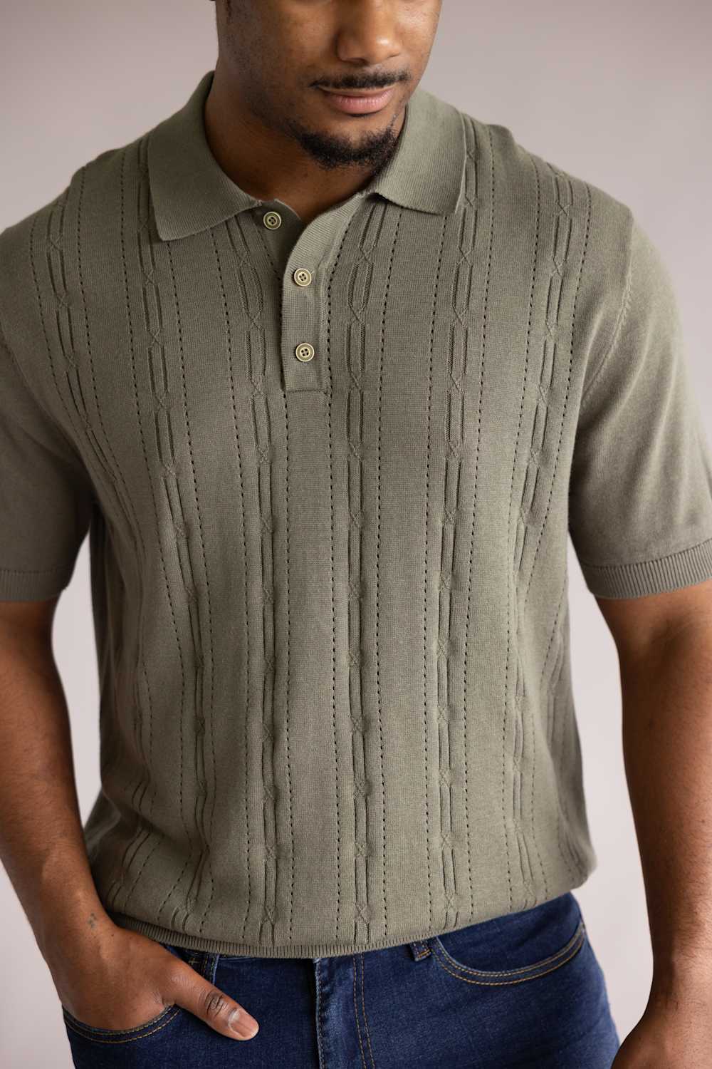 Weatherproof Vintage Pointelle Sweater Polo for Men – Glik's