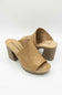 Pierre Dumas Morgen Platform Leather Wedges for Women in Taupe