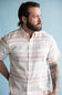 eatherproof Vintage Striped Country Twill Button Up Shirt for Men in Ginger Spice
