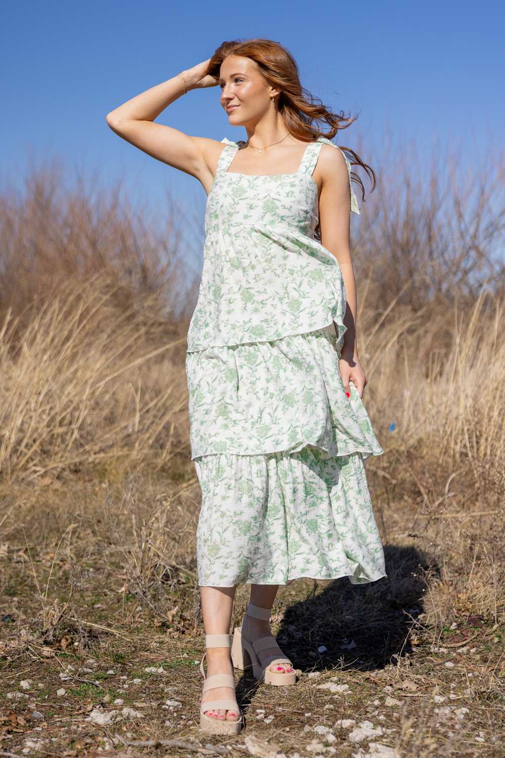 Tiered Floral Maxi Dress for Women  Glik's