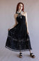 Eyelet Lace Strapless Midi Dress for Women in Black