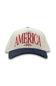 Simply Southern America Trucker Hat for Women in Cream/Navy