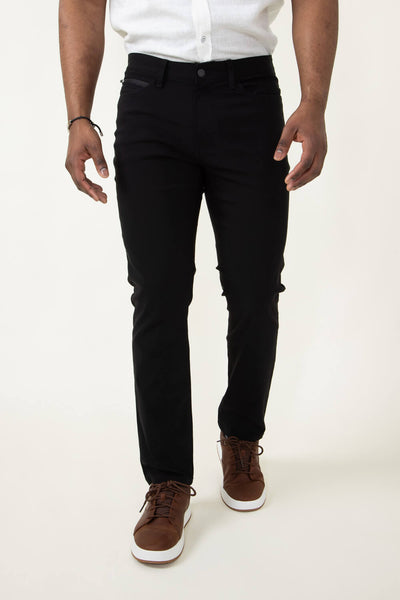 Copper & Oak Lewis Zip Pants for Men in Black