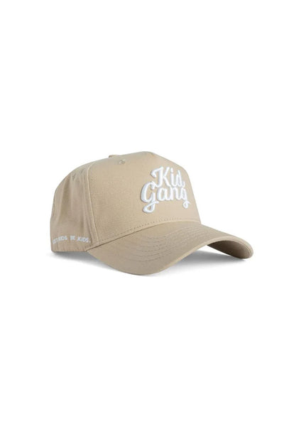 Kid Gang Trucker Hat for Kids in Tan | KIDGANGTAN