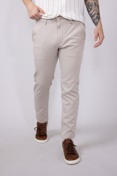 Denim & Flower Dress Pants for Men in Sand