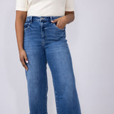 Flying Monkey High-Rise 90’s Vintage Cuffed Flare Jeans for Women