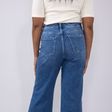 Flying Monkey High-Rise 90’s Vintage Cuffed Flare Jeans for Women