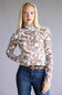 Free People Lyric Long Sleeve Top for Women in Ivory Combo
