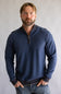 Quarter Zip Sweater for Men in Brown Heather