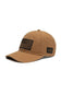Grunt Style Embroidered American Flag Hat for Men in Tan