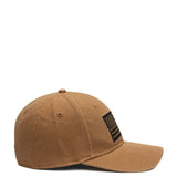 Grunt Style Embroidered American Flag Hat for Men in Tan