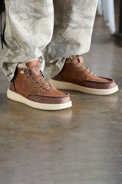 HEYDUDE Men's Bradley Classic Tumbled in Cognac