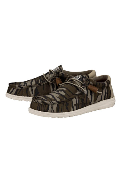 Hey Dude Shoes Men’s Wally Mossy Oak Shoes in Bottomland