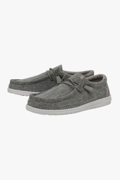 Hey Dude Shoes Wally Ascend Woven Shoes for Men in Carbon