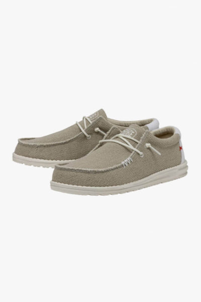 Hey Dude Shoes Wally Braided Shoes for Men in Off White
