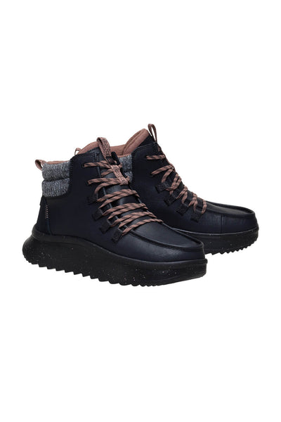 HEYDUDE Women’s Wendy Peak Apres Coated Canvas in Black