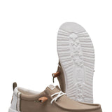 HEYDUDE Men’s Wally Craft Linen Shoes in Timber/Silver Birch