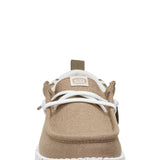 HEYDUDE Men’s Wally Craft Linen Shoes in Timber/Silver Birch