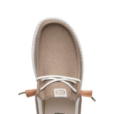 HEYDUDE Men’s Wally Craft Linen Shoes in Timber/Silver Birch