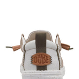 HEYDUDE Men’s Wally Craft Linen Shoes in Timber/Silver Birch