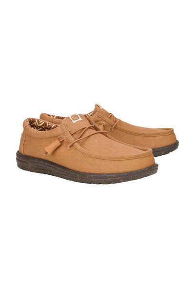 HEYDUDE Men's Wally Stretch Shoes in Brown | 40700-2AH – Glik's