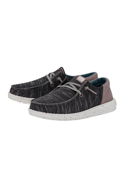 HEYDUDE Women’s Wendy Funk Jersey Shoes in Charcoal