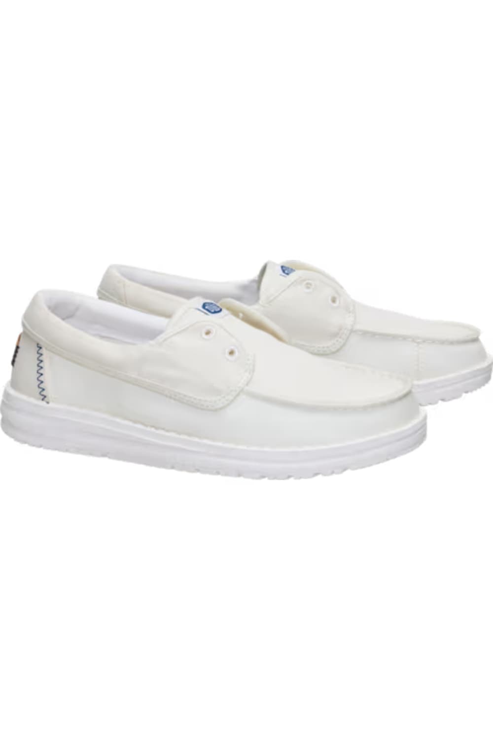 HEYDUDE Women's Wendy Cru Stretch Canvas Shoes in Snow White