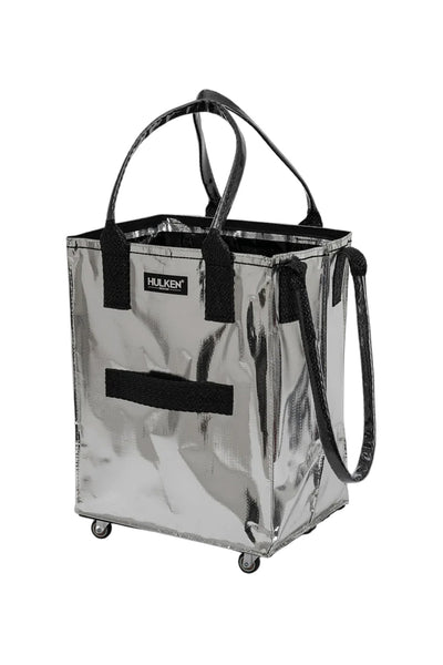Hulken Medium Rolling Tote in Silver
