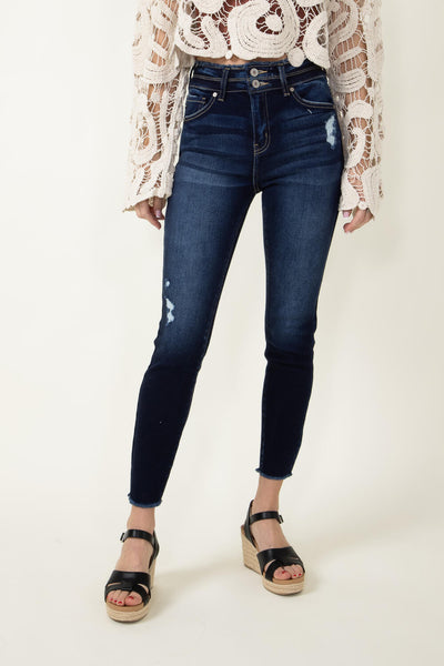 【送料&関税込】ChloAC ChloA¨ Merapi Cotton Denim Jeans kancan-danica-high-rise-dark-