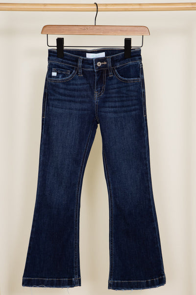 KanCan Youth Dark Wash Mid Rise Flare Jeans for Girls