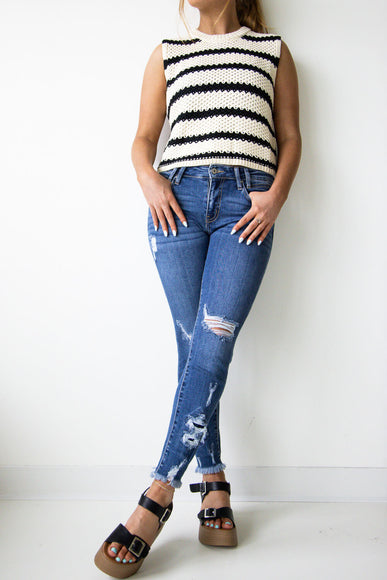 KanCan High Rise Distressed Skinny Jeans for Women