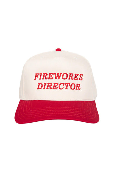 Fireworks Director Trucker Hat for Women in Red/Tan | MTX-BC