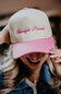 Passenger Princess Trucker Hat for Women in Pink/Tan