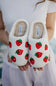 Strawberry Slippers for Women in White