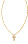 kendra scott gold initial necklace with a letter T pendant
