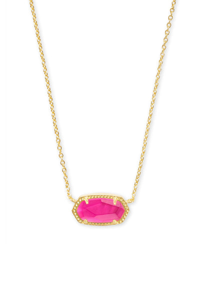 ネックレス・ペンダント Ellipse Glass Pendant Necklace #5755 Kendra Scott Elisa Gold Pendant Necklace in Dichroic Glass
