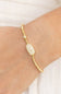 Kendra Scott Grayson Gold Stretch Bracelet in White Crystal