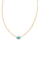 Kendra Scott Mini Elisa Gold Satellite Short Pendant Necklace in Turquoise Magnesite
