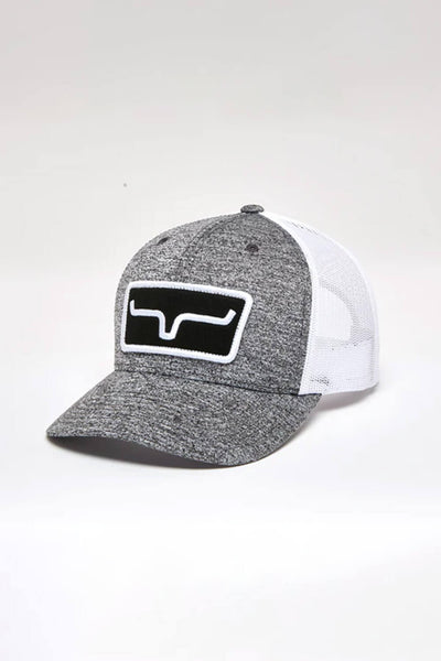 Kimes Ranch Cutter Trucker Hat for Men in Grey Heather