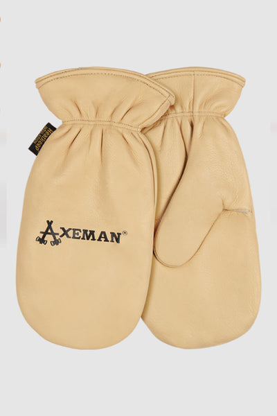 Kinco Axeman Lined Grain Cowhide Mitt Gloves for Men in Tan