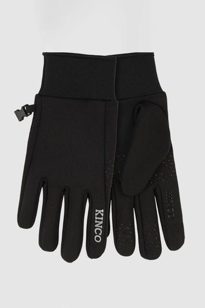 Kinco Lightweight Soft Stretch Fleece Gloves for Men in Black