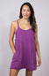Knit Mini Romper Dress for Women in Orchid