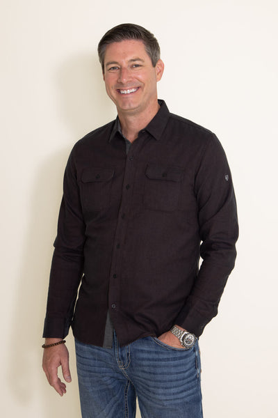 Kuhl Descendr Flannel Shirt for Men in Brown