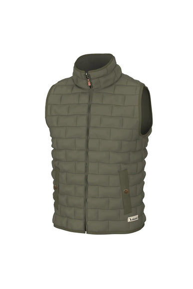 Local Boy Quilted Brick Vest for Boys in Green