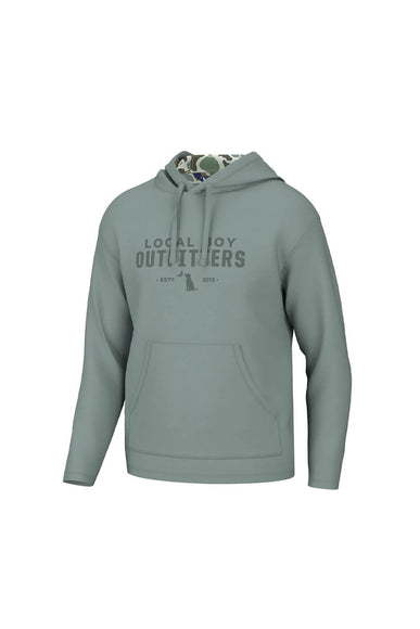 Local Boy Youth Poly Fleece Hoodie in Light Slate