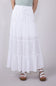 Love Tree Tiered Maxi Beach Skirt for Women in White