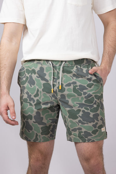 Marsh Wear Fulton Volley 8” Shorts for Men in Green Mallard Camo